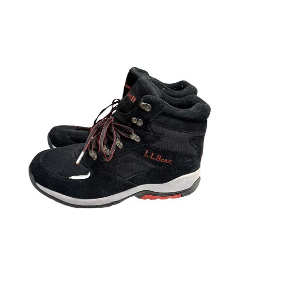 L.L. Bean Other - LL Bean Suede Canvas Hiking Boot Shoe Men Black 11